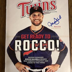 Rocco Baldelli ‘Minnesota Twins’ Manager Signed Autograph Magazine