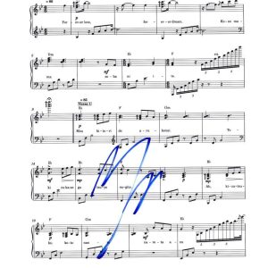 Yoshiki Hayashi X Japan Signed Autograph Forever Love Sheet Music - Very Rare!