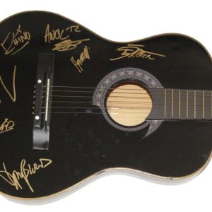 AWOLNATION Full Band x5 Signed Autograph Full Size Acoustic Guitar w/ JSA COA