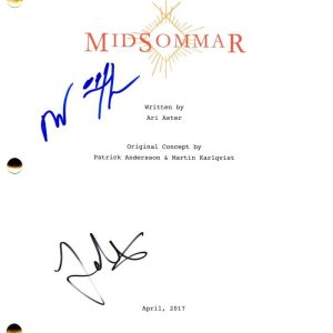 William Jackson Harper & Jack Reynor Signed Autograph Midsommar Movie Script