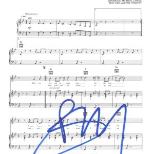 Boy George Culture Club Signed Autograph Karma Chameleon Sheet Music