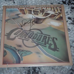 THE COMMODORES WILLIAM KING SIGNED NATURAL HIGH VINYL ALBUM