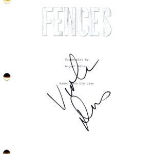 Viola Davis Signed Autograph Fences Movie Script Screenplay w/ Denzel Washington