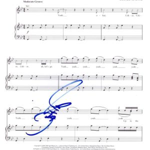 Usher Raymond Signed Autograph Yeah! Sheet Music - Confessions My Way w/ JSA COA