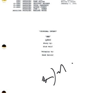 Vincent D'Onofrio Signed Autograph Law & Order Criminal Intent Full Pilot Script