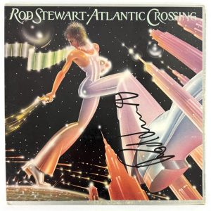 Rod Stewart Signed Autograph Album Vinyl Record LP Atlantic Crossing Beckett COA