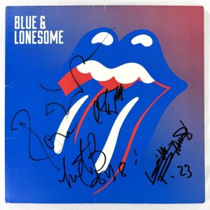 The Rolling Stones Full Band Signed Autograph Album Vinyl Record LP JSA COA