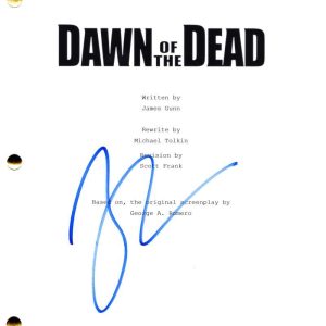 Zack Snyder Signed Autograph Dawn of the Dead Full Movie Script Screenplay