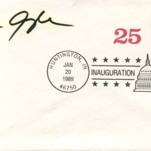 Dan Quayle US Vice President Indiana Senator Congress Signed Autograph FDC