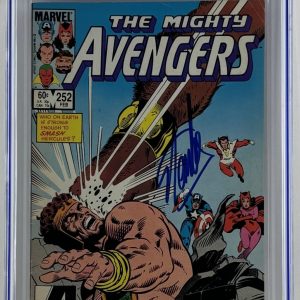 Stan Lee The Mighty Avengers 252 Signed Autograph Comic Book CGC 5.0 JSA COA