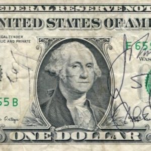 Story Musgrave Fred Gregory Blaha NASA Astronaut STS-33 Signed Autograph $1 Bill