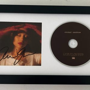 ARIANA GRANDE SIGNED AUTOGRAPH ETERNAL SUNSHINE FRAMED & MATTED CD & BECKETT COA