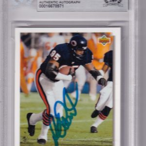 RICHARD DENT signed (1992 UPPER DECK) CHICAGO BEARS football card BECKETT BAS