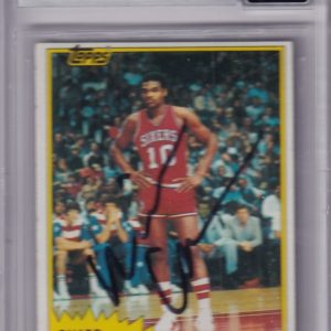 MAURICE CHEEKS signed (1981-82 TOPPS) 76ers #E90 card BECKETT BAS 00016678141