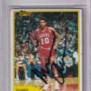 MAURICE CHEEKS signed (1981-82 TOPPS) 76ers #E90 card BECKETT BAS 00016678921