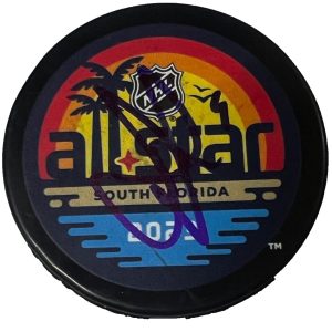 SETH JONES signed (CHICAGO BLAKCHAWKS) All Star Hockey puck BECKETT BAS BM02749
