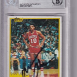 MAURICE CHEEKS signed (1981-82 TOPPS) 76ers #E90 card BECKETT BAS 00016678914