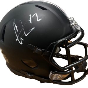 CRIS CARTER signed (OHIO STATE BUCKEYES) mini football helmet BECKETT BM02897