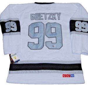WAYNE GRETZKY signed (LOS ANGELES KINGS) hockey jersey BECKETT BAS AD69835