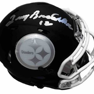 TERRY BRADSHAW signed (Pittsburgh Steelers) mini football helmet BECKETT BM02851