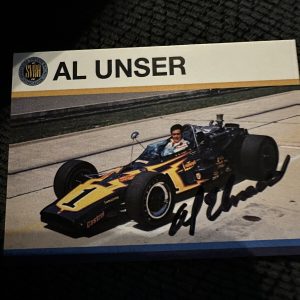 Signed Trading Card Indy 500 Car Indianapolis Al Unser Autographed