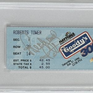 1990 Goody’s 300 Ticket SIGNED By Richard Petty PSA DNA Certified Autograph COA