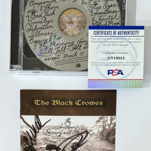 The Black Crowes Southern Harmony Signed CD Book Cover PSA DNA Certified COA
