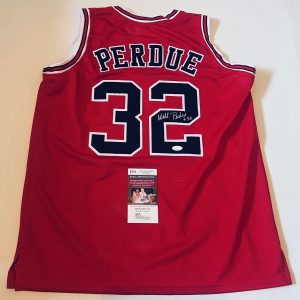 Will Perdue Chicago Bulls signed Custom jersey autographed JSA COA