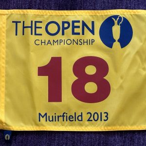 2013 BRITISH OPEN Tournament Pin Flag - Phil MICHELSON Won!