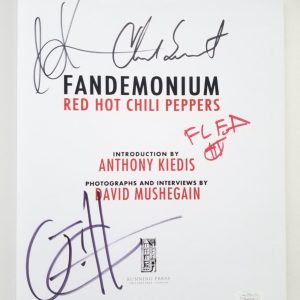 Red Hot Chili Peppers SIGNED Fandemonium Softcover Book #1 JSA LOA Autographed