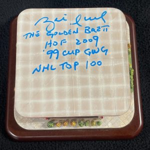 Brett Hull Signed & Multi-Inscribed Replica Dallas Stars Reunion Arena JSA COA