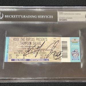Thompson Square Signed Full Concert Ticket #2 Beckett Authenticated