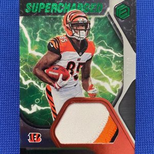 2020 PANINI ELEMENTS TEE HIGGINS BENGALS SUPER CHARGED JERSEY PATCH /10 #SC-10