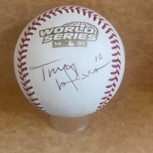 TONY LARUSSA CARDINALS SIGNED 2004 WORLD SERIES BASEBALL BECKETT AUTH