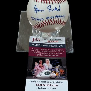 Tyran Richard Playboy Playmate Miss March 2007 Signed Autograph Baseball JSA