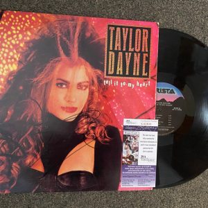 TAYLOR DAYNE TELL IT TO MY HEART SIGNED AUTOGRAPHED VINYL ALBUM COVER JSA