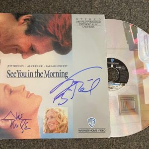 ALICE KRIGE & THEDORE BIKEL MULTI SIGNED SEE YOU IN THE MORNING ALBUM COVER COA