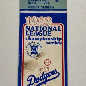 1983 NATIONAL LEAGUE CHAMPIONSHIP SERIES LOS ANGELES DODGERS GAME 1 TICKET