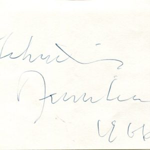 Yehudi Menuhin Classical Violinist Conductor Rare Signed Autograph