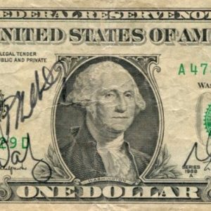 Frank Culbertson James Newman NASA Astronaut STS-51 Signed Autograph $1 Bill