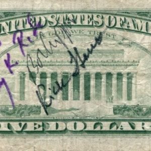 Sally Ride 1st US Women Space NASA Astronaut STS-7 Signed Autograph $1 Bill