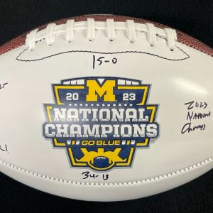 Junior Colson Signed Inscribed Michigan Wolverines National Champions Football