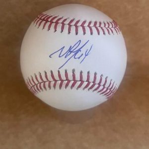 VICTOR MESA JR. MARLINS SIGNED AUTOGRAPHED M.L. BASEBALL BECKETT AUTH
