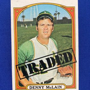 1972 TOPPS DENNY MCLAIN "TRADED" CARD #753 RARE VINTAGE