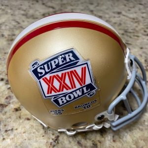 NFL SUPER BOWL XXIV 49ERS 55 BRONCOS 10 RIDDELL MINI HELMET UNSIGNED RARE
