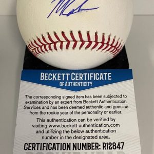 MITCH KELLER PITTSBURGH PIRATES SIGNED AUTOGRAPHED M.L. BASEBALL BECKETT R12847