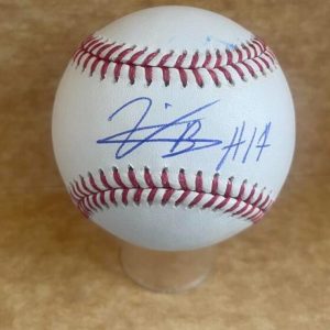 VIDAL BRUJAN MARLINS SIGNED AUTO M.L. BASEBALL BECKETT AUTH