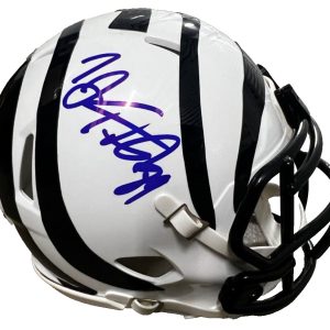 TJ HOUSHMANDZADEH signed (CINCINNATI BENGALS) mini helmet BECKETT BM02877