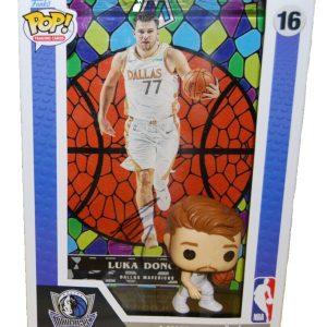 LUKA DONCIC signed (DALLAS MAVERICKS) Mosaic FUNKO POP #16 BECKETT AE47136