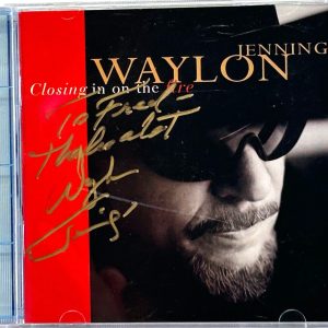 WAYLON JENNINGS Signed Autograph CD "Closing in on the Fire" JSA COA